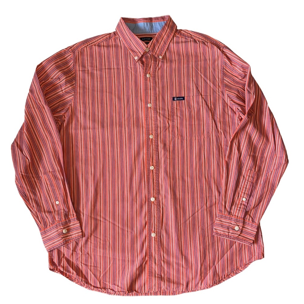 Chaps striped long sleeve shirt Size: Large